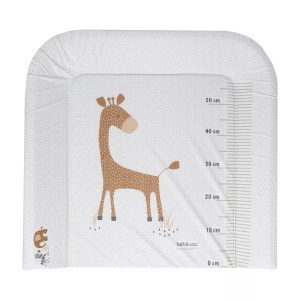 Bébé-jou, Bebe Jou Wickelauflage 72/77/6,5 cm , 680220 Giraffe , Taupe , Kunststoff , 77x6.5 cm , glänzend , schadstoffgeprüft, abwischbar , 008296018301, ZEWI bébé-jou Wickelauflage »Steppe 72 x 77 cm«