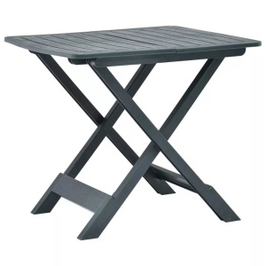 vidaXL, vidaXL Gartentisch Klappbar Grün 79 x 72 x 70 cm Kunststoff