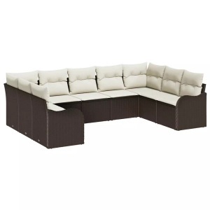 vidaXL, VidaXL - Garten-sofa poly-rattan, One Size, Braun