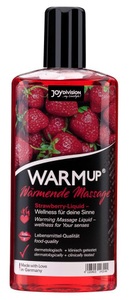 Joydivision Präparate, WARMup Erdbeer 150 ml, Joydivision Eropharm WARMup Massageflüssigkeit mit Erdbeergeschmack (150ml)