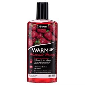 Joydivision Präparate, WARMup Erdbeer 150 ml, Joydivision Eropharm WARMup Massageflüssigkeit mit Erdbeergeschmack (150ml)