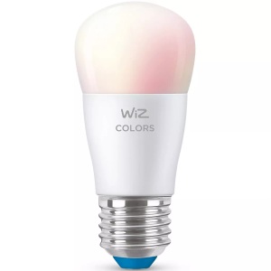 WiZ, WiZ P45 LED-Lampe E27 4,9 W Tropfen satiniert RGBW, WiZ LED-Leuchtmittel »4.9W (40W) E27 Tunable White & Color Einzelpack«, E27