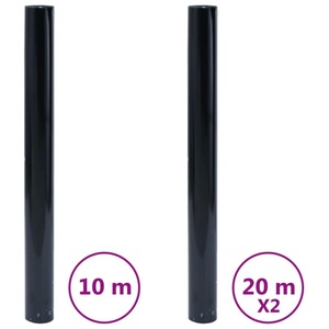 vidaXL, vidaXL Fensterfolien 3 Stk. Statisch Matt Schwarz PVC, vidaXL Fensterfolien 3 Stk. Statisch Matt Schwarz PVC
