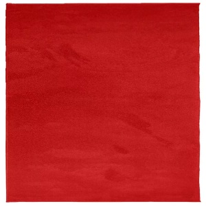 vidaXL, vidaXL Teppich OVIEDO Kurzflor Rot 120x120 cm