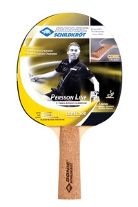 Donic-Schildkröt, Donic-Schildkröt Persson 500 Tischtennisschläger, Donic Tischtennis Schläger Persson 500 mit Kork Griff, One Size