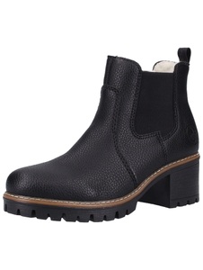 Rieker, Rieker Chelseaboots, Rieker Chelseaboots, Stiefelette, Boots, Blockabsatz, mit Struktur am Obermaterial
