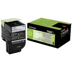 Lexmark, Lexmark Toner 702K CS310 CS410 CS510 70C20K0 Original Schwarz 1000 Seiten, Lexmark Toner, schwarz, Return, 70C20K0, (1'000 Seiten)