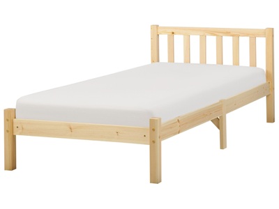Bett mit Lattenrost aus Kiefernholz Skandinavisch FLORAC Bett mit Lattenrost aus Kiefernholz Skandinavisch FLORAC