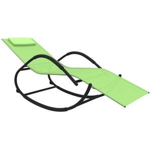 vidaXL, vidaXL Schaukelliege Grün Stahl und Textilene, vidaXL Schaukelliege Grün Stahl und Textilene