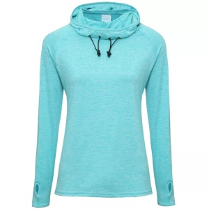 Awdis, AWDIS Funktionstop »Just Cool Damen Girlie Cowl Baselayer Top«, AWDis - Just Cool Girlie Cowl Baselayer Top, für Damen, Blau, Größe L