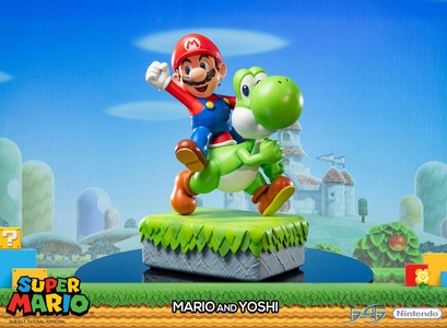 FIRST 4 FIGURE, FIRST 4 FIGURE Super Mario - Mario und Yoshi: Standard Edition - Harzstatue (Mehrfarbig), F4F - Statue Super Mario & Yoshi