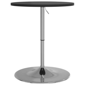 vidaXL, vidaXL Bartisch Schwarz 60x60x90 cm Holzwerkstoff Verchromter Stahl, vidaXL Bartisch Schwarz 60x60x90 cm Holzwerkstoff Verchromter Stahl