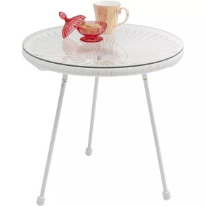 Kare Design, Beistelltisch Acapulco Weiss, Beistelltisch Acapulco Weiss
