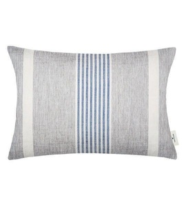 Tom Tailor, TOM TAILOR Kissenhülle »Fresh Stripe«, (1 St.), mit modernem Streifendessin, Tom Tailor Kissenhülle , T-Fresh 75320-080-40-60 , Blau, Creme, Grau , Textil , Streifen , 40 cm , hochwertige Qualität , 003021129701