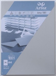 undefined, Artoz 1001 A4 220g lichtgrau 5 Kartons, ARTOZ Karten 1001 A4 107696142 220g. lichtgrau 5 Blatt