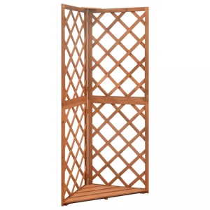 vidaXL, vidaXL Eckspalier 50x50x145 cm Massivholz Tanne, vidaXL Eckspalier 50x50x145 cm Massivholz Tanne