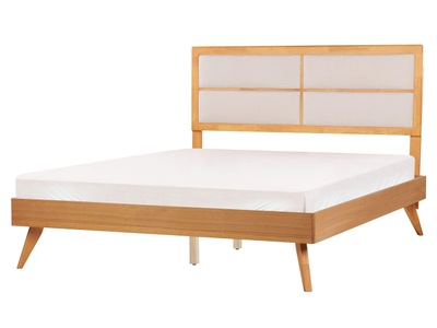 Beliani, Bett mit Lattenrost aus MDF-Platte Retro POISSY Bett mit Lattenrost aus MDF-Platte Retro POISSY