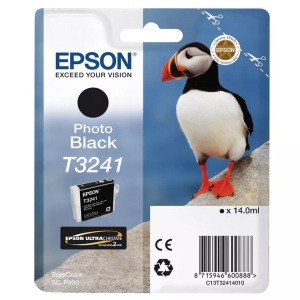 Epson, Tinte Foto-schwarz C13T32414010, Epson Tintenpatrone, foto, schwarz, T324140, (14ml)
