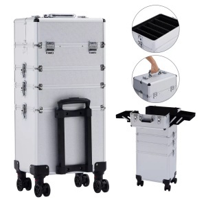 Arebos, Kosmetikkoffer Xl | Schminkkoffer | Beauty Organizer | Nagellack-koffer Unisex ONE SIZE, Arebos - Kosmetikkoffer XL | Schminkkoffer Beauty organizer Nagellack-Koffer, One Size