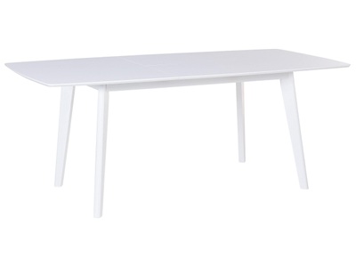 Beliani, Beliani Esstisch weiss 150/195 x 90 cm ausziehbar SANFORD, Beliani - Ausziehbarer Esstisch aus MDF-Platte Skandinavisch SANFORD, One Size, Weiss Bunt