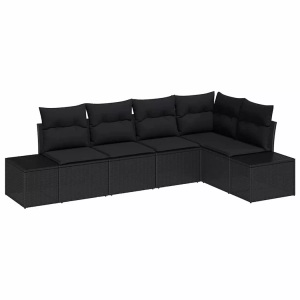 vidaXL, VidaXL - Outdoor-sofa poly-rattan, One Size, Schwarz