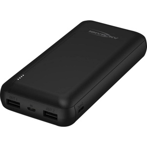 Ansmann, Ansmann PB212 Powerbank (Zusatzakku) LiPo 20000 mAh 1700-0133, Ansmann PB212 - 20000 mAh - Lithium Polymer (LiPo) - 3,7 V - 10,5 W - Schwarz