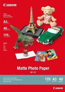 Canon, Canon Mp101 A3 Fotopapier, Canon Foto Papier, A3, 170g, matt, MP101, 7981A008, (40 Blatt)