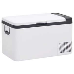 vidaXL, vidaXL Kühlbox mit Tragegriff Schwarz und Weiß 18L PP & PE, vidaXL Kühlbox mit Tragegriff Schwarz und Weiß 18L PP & PE