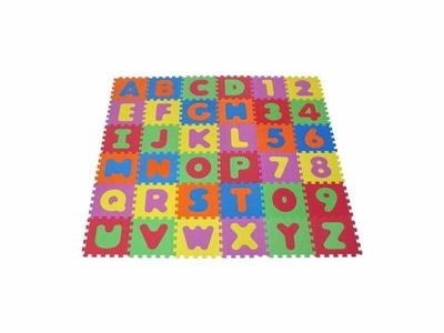 Knorrtoys, knorr® toys Puzzlematte Alphabet und Zahlen, 36 tlg. - bunt, Knorrtoys® Puzzle »ABC + Zahlen«