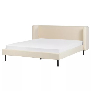 Beliani, Bett mit Lattenrost aus Samtstoff Klassisch ARETTE Bett mit Lattenrost aus Samtstoff Klassisch ARETTE