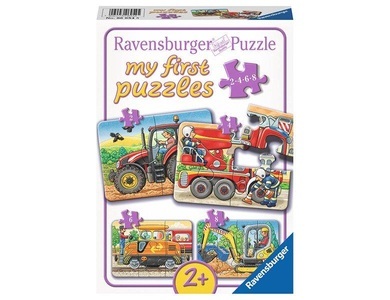 Ravensburger, RAVENSBURGER my first Puzzle Bei der Arbeit 2/4/6/8-tlg., My first puzzles ? Bei der Arbeit 2/4/6/8-teilig