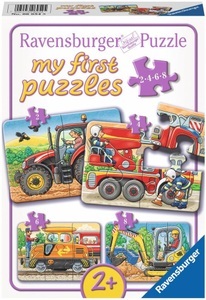 Ravensburger, RAVENSBURGER my first Puzzle Bei der Arbeit 2/4/6/8-tlg., My first puzzles ? Bei der Arbeit 2/4/6/8-teilig