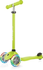 GLOBBER, Globber Primo Lights Scooter limegrün, Globber - Mini Primo s, One Size, Multicolor