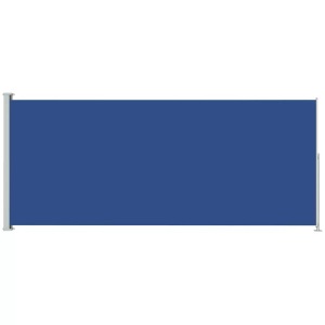 vidaXL, vidaXL Ausziehbare Seitenmarkise 180x500 cm Blau, vidaXL Seitenmarkise Ausziehbar 180x500 cm Blau