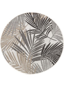 Benuta, In- & Outdoor-Teppich rund Cleo Schwarz In- & Outdoor-Teppich rund Cleo Schwarz, 
