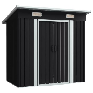 Diverse Hardware, Gartenschuppen Anthrazit Stahl, vidaXL Gartenschuppen Anthrazit Stahl