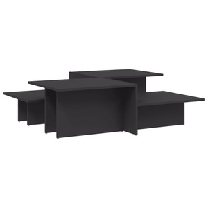 vidaXL, vidaXL Couchtische 2 Stk. Grau Holzwerkstoff