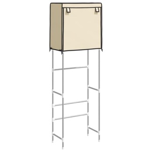 vidaXL, vidaXL Toilettenregal 2 Ablagen Creme 56x30x170 cm Eisen, vidaXL Toilettenregal 2 Ablagen Creme 56x30x170 cm Eisen
