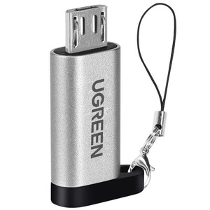 Ugreen, Ugreen Micro USB zu USB-C Adapter - Grau, UGREEN Adapter USB-C 50590 Female/Micro USB Male (BB)
