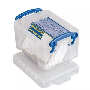 Really Useful Box, Really Useful Box Aufbewahrungsbox 0.3C Transparent 0.3 l (B x H x T) 120 x 65 x 85 mm, Usefulbox Kunststoffbox, 0,3lt, transparent, 68501400