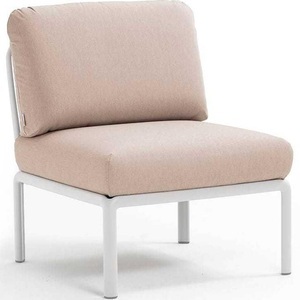 Nardi, Nardi - Sessel ohne Armlehnen Komodo Weiss-Beige (135,5 x 72 x 78 cm), Gartenlounge Komodo Mittelelement weiss beige