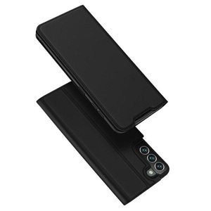 Dux Ducis, Dux Ducis - Samsung Galaxy S22+ Plus 5G Flip Wallet Cover Leder Tasche - Schwarz