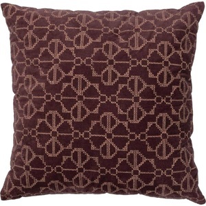 mutoni living, Kissen Stencil Samt mit Stickerei Wine 45x45, Kissen Stencil Samt mit Stickerei Wine 45x45