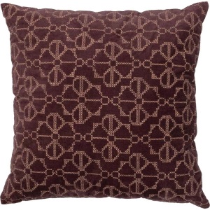 mutoni living, Kissen Stencil Samt mit Stickerei Wine 45x45, Kissen Stencil Samt mit Stickerei Wine 45x45