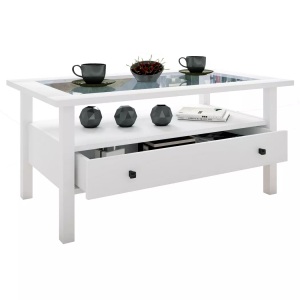 VCM, Holz Beistelltisch Couchtisch Sofatisch Wohnzimmertisch Schublade Lingis L Holz Beistelltisch Couchtisch Sofatisch Wohnzimmertisch Schublade Lingis L