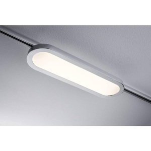 Paulmann, Paulmann URail Board LED-Panel in Chrom matt, Paulmann Panel Loop Hochvolt-Schienensystem-Leuchte URail LED fest eingebaut 7 W LED Chrom (matt), Chrom