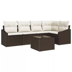 vidaXL, VidaXL - Outdoor-sofa poly-rattan, One Size, Braun