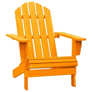 vidaXL, vidaXL Adirondack-Gartenstuhl Massivholz Tanne Orange