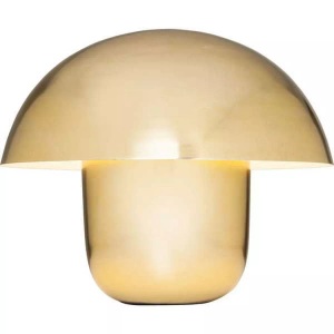 KARE, KARE Mushroom - Tischlampe in Pilzform, gold, Tischleuchte Mushroom Brass