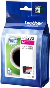 Brother, Tinte magenta LC3233M, Brother Tintenpatrone, rot, LC-3233M, (1'500 Seiten)